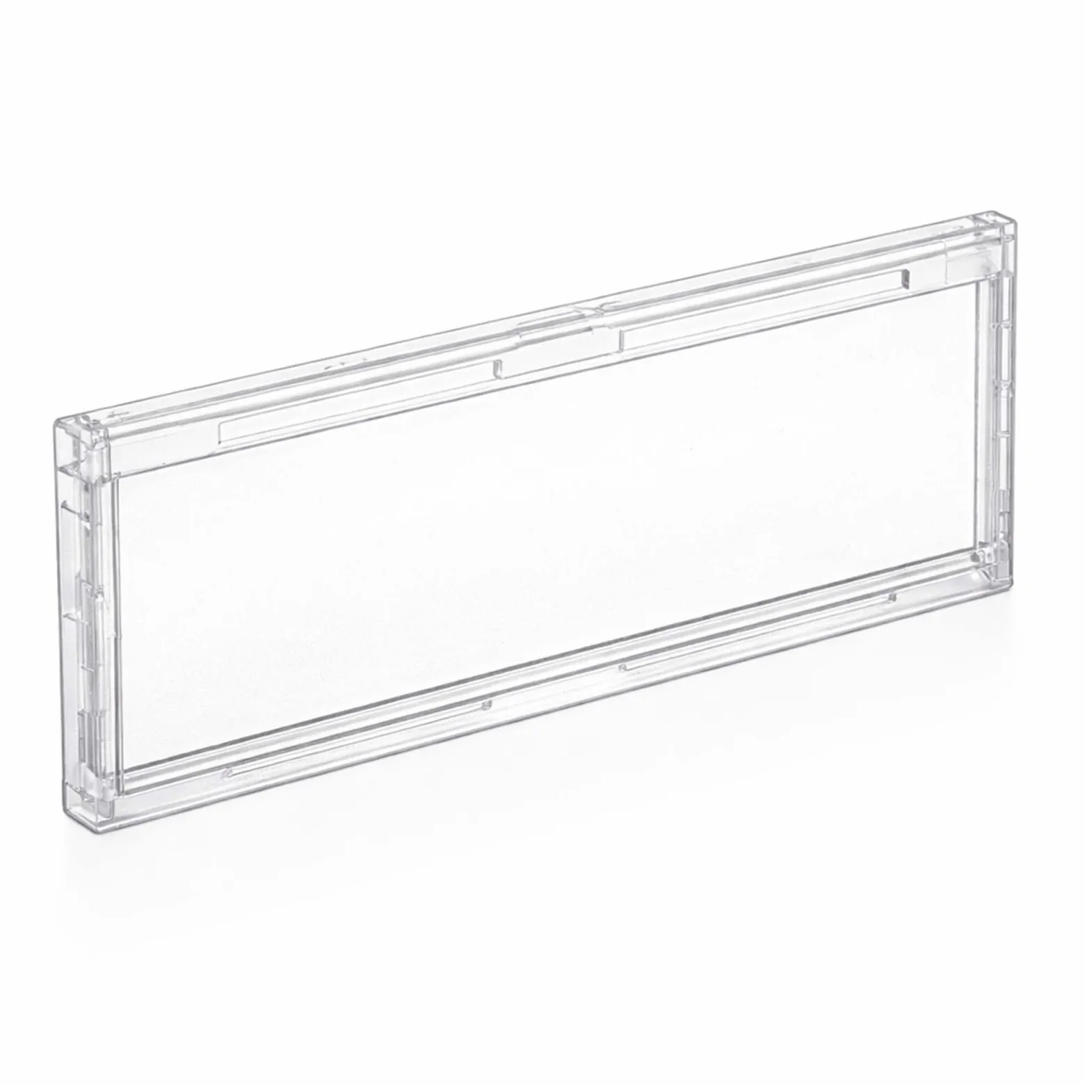 Wiltec Namensschild Abdeckung für Briefkasten mit Stanzmaß 69,3 x 24,7 mm für 71,5 x 27 mm Namensschild, Ersatzteil für Standbriefkasten und Wandbriefkasten