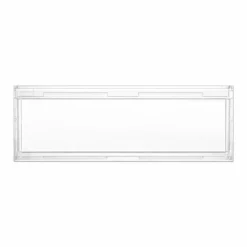 Wiltec Namensschild Abdeckung für Briefkasten mit Stanzmaß 69,3 x 24,7 mm für 71,5 x 27 mm Namensschild, Ersatzteil für Standbriefkasten und Wandbriefkasten