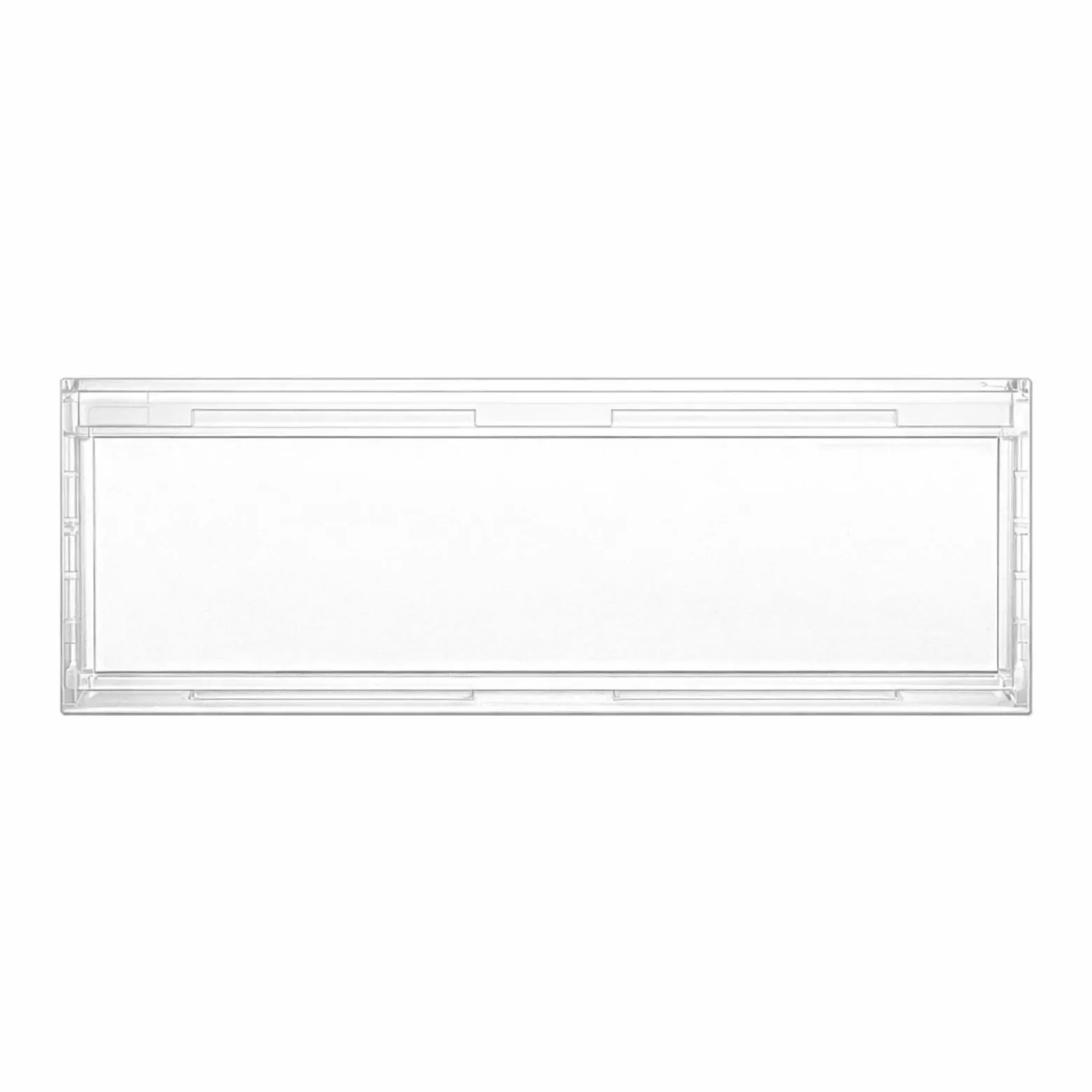 Wiltec Namensschild Abdeckung für Briefkasten mit Stanzmaß 69,3 x 24,7 mm für 71,5 x 27 mm Namensschild, Ersatzteil für Standbriefkasten und Wandbriefkasten