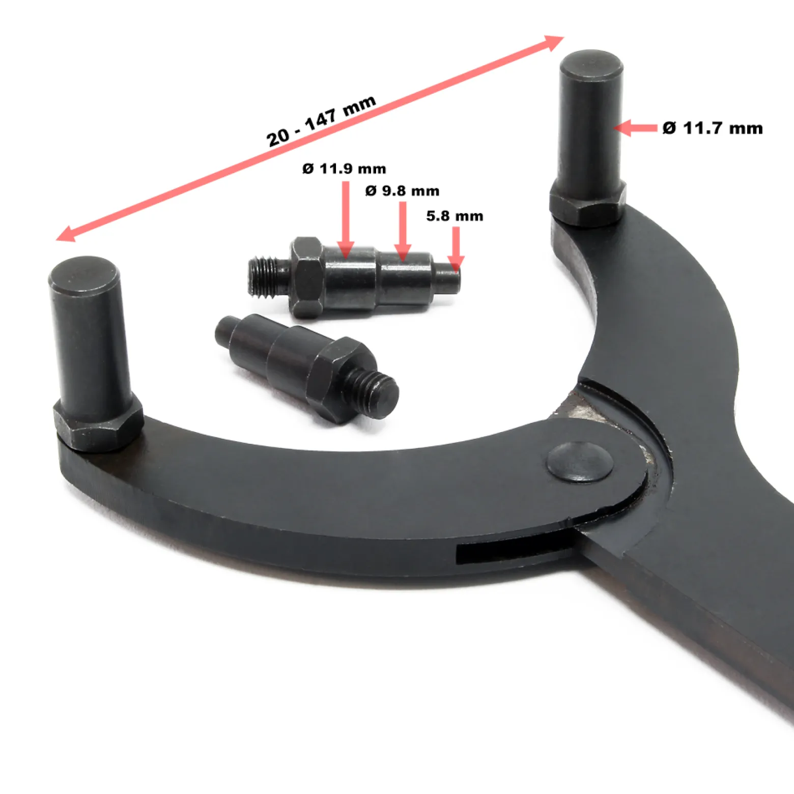 Wiltec Nockenwellenrad Gegenhalter, 415 mm lang, für 30-45 mm Nockenwellenräder, Wechsel Werkzeug für Zahnriemenwechsel und Nockenwelle