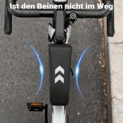 Wiltec Oberrohrtasche Fahrrad, Rahmentasche für Rennrad und Gravel, Fahrradtasche mit Magnetverschluss, Bikepacking-Rahmentasche wasserdicht, robuste Frame Bag