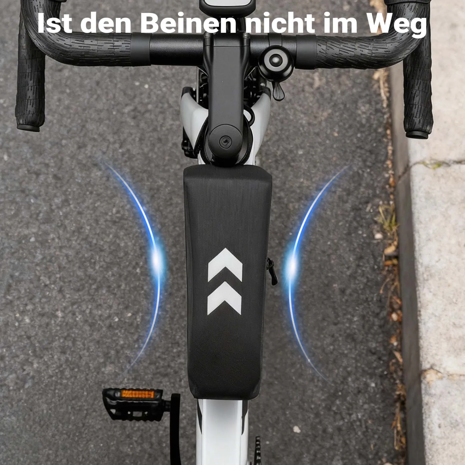 Wiltec Oberrohrtasche Fahrrad, Rahmentasche für Rennrad und Gravel, Fahrradtasche mit Magnetverschluss, Bikepacking-Rahmentasche wasserdicht, robuste Frame Bag