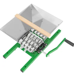 Wiltec Obstmühle mit 7L Trichter und Handkurbel Obsthäcksler leicht zu reinigen für Saftpresse Obstpresse zur Herstellung von Saft Würze oder Most