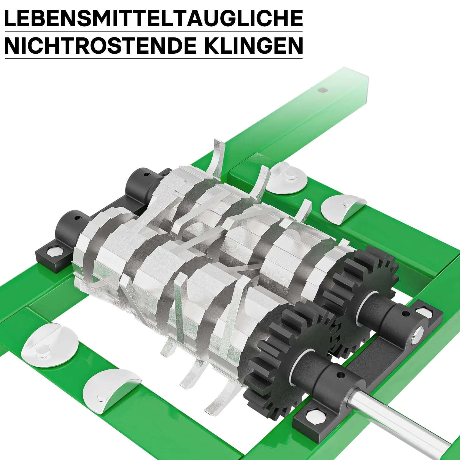 Wiltec Obstmühle mit 7L Trichter und Handkurbel Obsthäcksler leicht zu reinigen für Saftpresse Obstpresse zur Herstellung von Saft Würze oder Most