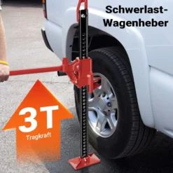 Wiltec Offroad Wagenheber bis 3000 kg max. 76 cm, Farmer Jack für Geländewagen, SUV, ATV und Anhänger, Farm Jack Wagenheber aus Stahl