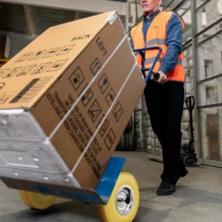 Wiltec Pannensicheres PU Rad 3.00-4 75 x 255 mm 100 kg, Polyurethan Vollgummi Schubkarren Komplettrad mit Stahlfelge, Schubkarrenrad pannensicher