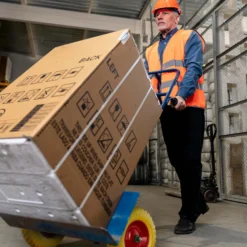 Wiltec Pannensicheres PU Rad 4.8/4.00-8 90 x 390 mm 160 kg, Polyurethan Vollgummi Schubkarren Komplettrad mit Steckachse, Schubkarrenrad pannensicher