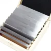 Wiltec Parallelunterlagen Set 18-teilig 160mm, 9 Paar Schraubstockunterlage aus Werkzeugstahl, Fräsunterlagen, Unterlegleisten
