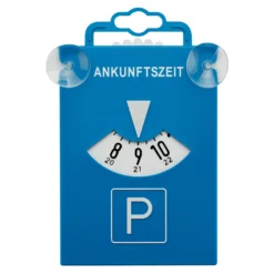 Wiltec Parkscheibe blau aus Kunststoff 17 x 13 x 0,2 cm, Parkuhr nach StVO fürs Auto, gut sichtbare Anzeige der Parkzeit