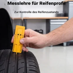 Wiltec Parkscheibe 5-in-1 Parkuhr nach StVO mit Eiskratzer, Einkaufschip, Profiltiefenmesser und Gummilippe