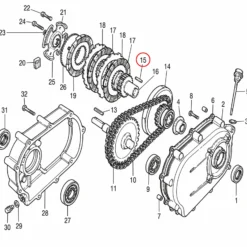 Wiltec Passfeder Kurbelwelle 5 x 5 x 40 für LIFAN Motor – Benzinmotor Ersatzteil Federpassnut – Einzylinder für Kleinmaschinen & Karts, 4-Takt Motor & OHV Ventilsteuerung