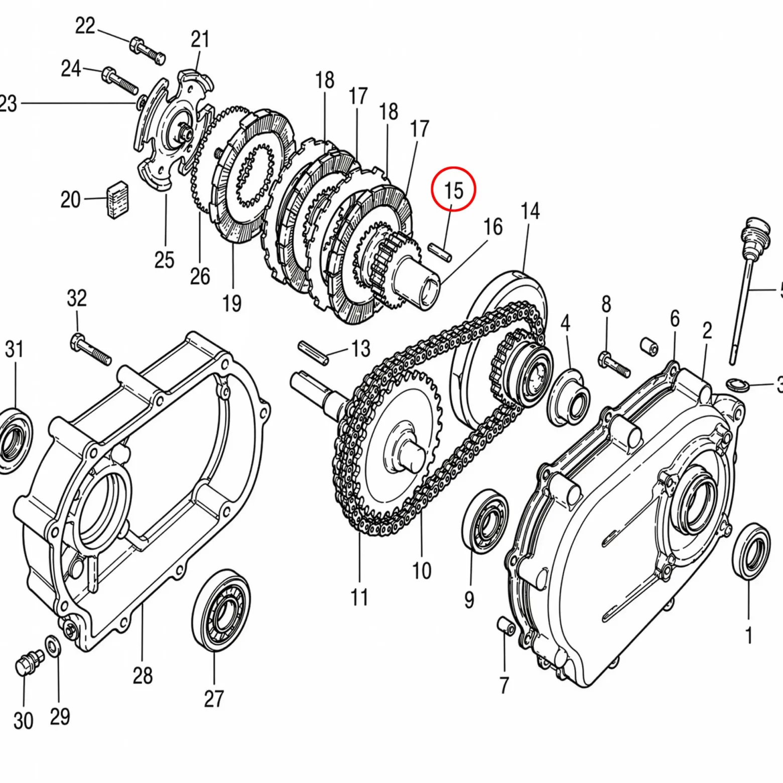 Wiltec Passfeder Kurbelwelle 5 x 5 x 40 für LIFAN Motor – Benzinmotor Ersatzteil Federpassnut – Einzylinder für Kleinmaschinen & Karts, 4-Takt Motor & OHV Ventilsteuerung