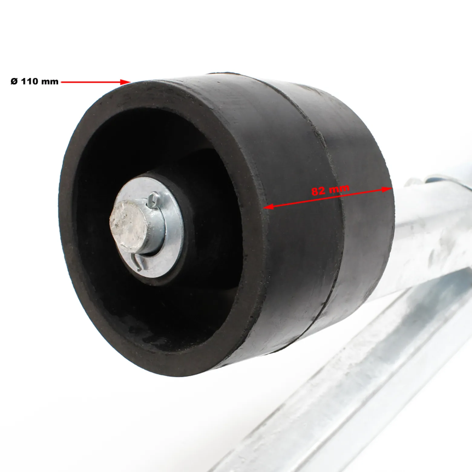 Wiltec Pendelrolle 111 cm, Sliphilfe für Boote bis 800 kg, Sliprollen für Bootstrailer mit verstellbarer Breite 80–124 cm, Bootstrailer Zubehör aus Stahl