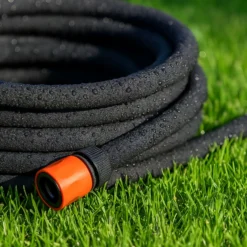 Wiltec Perlschlauch 30m mit feinen Poren, unter- und oberirdisch verlegbarer Gartenschlauch Tropfschlauch Bewässerung Wasserschlauch Bewässerungsschlauch