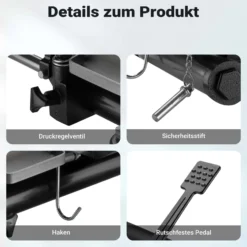 Wiltec PKW Rangierhilfe 2x Wagenheber hydraulisch, 2 Stück Rangierwagenheber je 680 kg Tragkraft, Autoheber bis 30 cm Reifenbreite