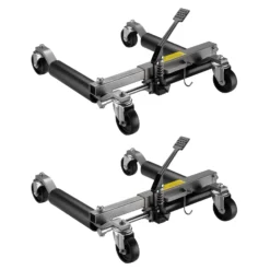 Wiltec PKW Rangierhilfe 2x Wagenheber hydraulisch, 2 Stück Rangierwagenheber je 680 kg Tragkraft, Autoheber bis 30 cm Reifenbreite