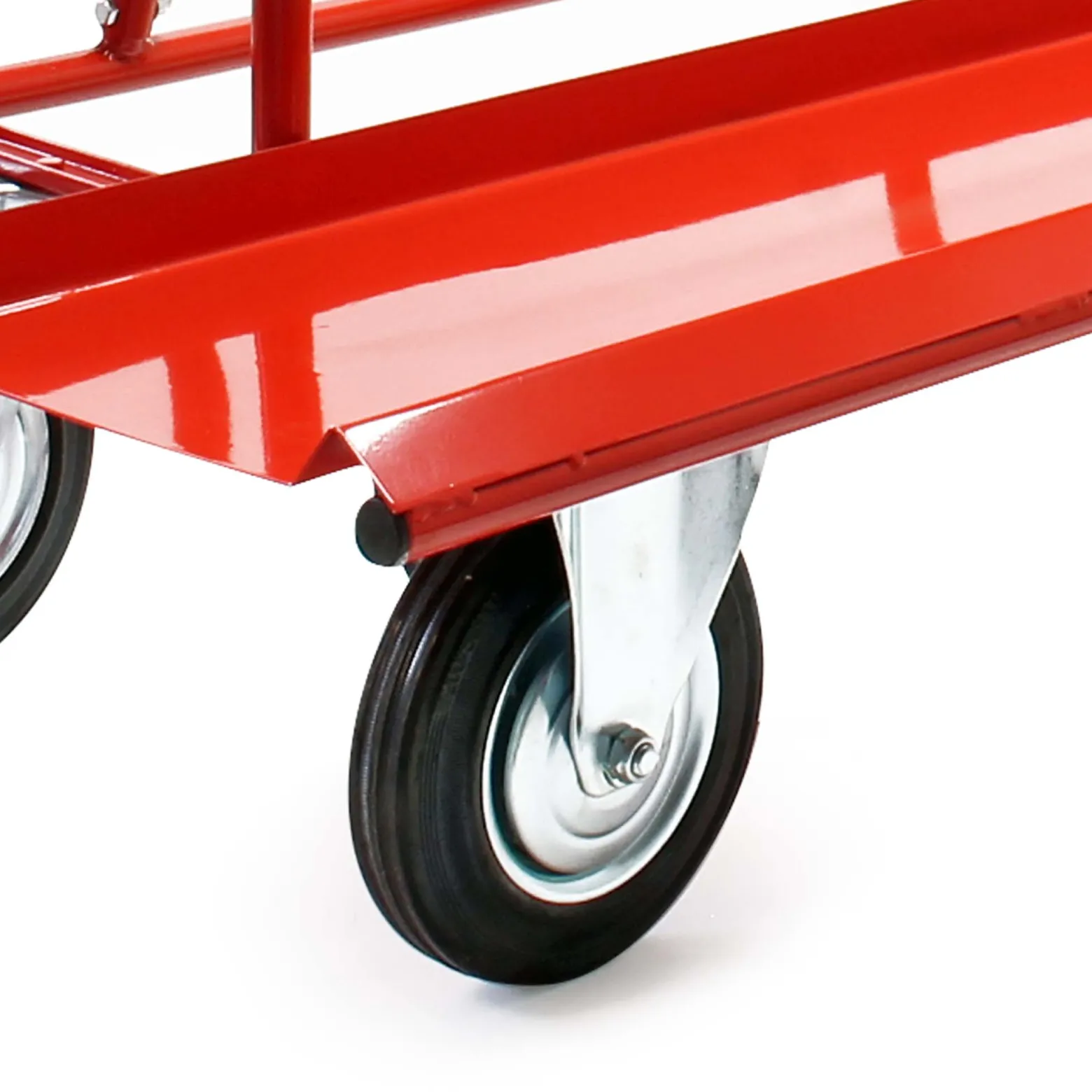 Wiltec Plattenkarren bis 800 kg mit 4 Vollgummi Rädern, Plattenwagen zum Transport von Trockenbauwänden, Holz- und Gipskartonplatten, Fenstern u.v.m.