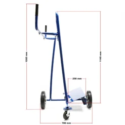 Wiltec Plattenkarren bis 300 kg mit 4 Rädern, Plattenwagen zum Transport großflächiger Platten u. v. m.