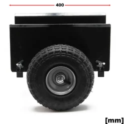 Wiltec Plattenroller bis 275 kg 265 mm Klemmbreite 170 mm Klemmhöhe, Plattenwagen zum Transport von Holzplatten, Türen, Fenster u.v.m. mit pneumatischen Reifen