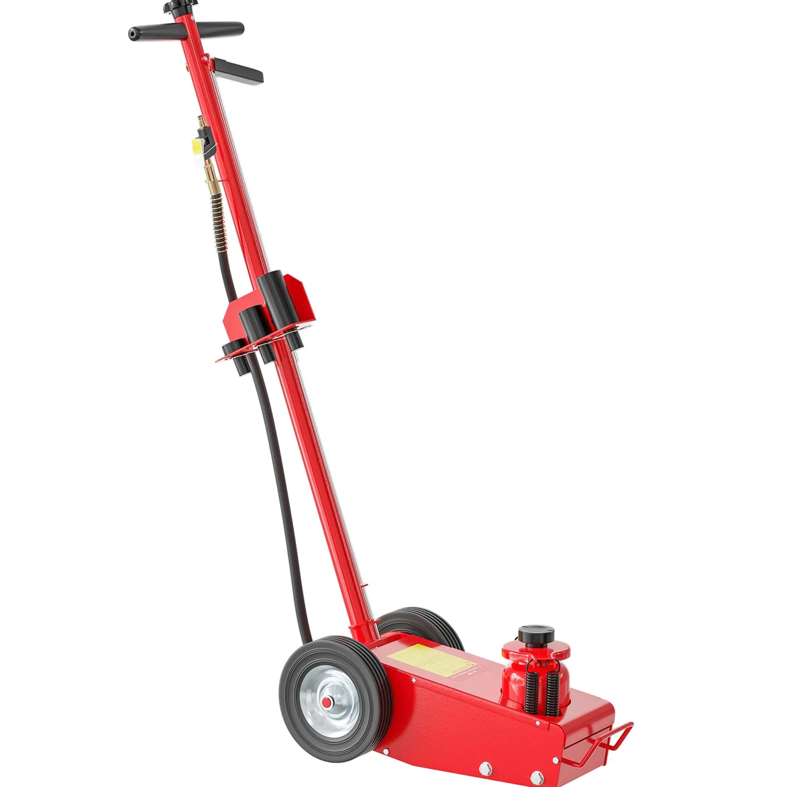 Wiltec Pneumatischer Rangierwagenheber 22 t, 245-535 mm, Fahrbar, mit Druckaufsätzen, Druckluft Wagenheber für Lkw Kfz und Werkstatt