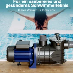 Wiltec Pool Pumpe 15000 l/h 750 W Schwimmbadpumpe Filterpumpe Umwälzpumpe Pool