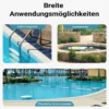 Wiltec Poolschlauch 12 m ⌀32 mm, Schwimmbadschlauch mit Muffen, Pumpenschlauch für Schwimmbecken, Saugschlauch, Solarschlauch