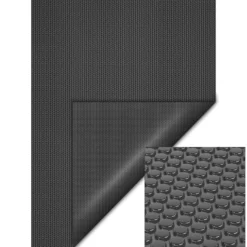 Wiltec Pool Solarfolie 4 x 6 m, schwarz, Poolheizung aus 400 µ starkem PE Film, Poolabdeckung Poolplane Solarplane rechteckig