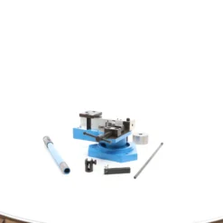 Wiltec Profi Blechbiegemaschine, 360° max. Biegewinkel, manueller Universalbieger für Winkel für Flachstahl, Rundstahl, Vierkantstahl, zur Metallbearbeitung