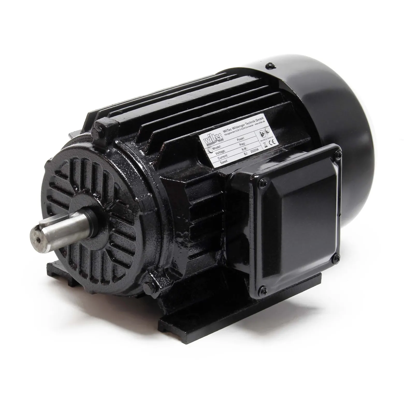 Wiltec Profi Elektromotor 400 V 1,5 kW (2 PS) 3-phasig 2-polig E-Motor in Bauform B3 2830 U/min mit Kupferwicklung, Drehstrommotor