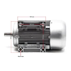 Wiltec Profi Elektromotor 230 V 2,2 kW (3 PS) 1-phasig 2-polig E-Motor mit Anlaufkondensator 2850 U/min und Kupferwicklung