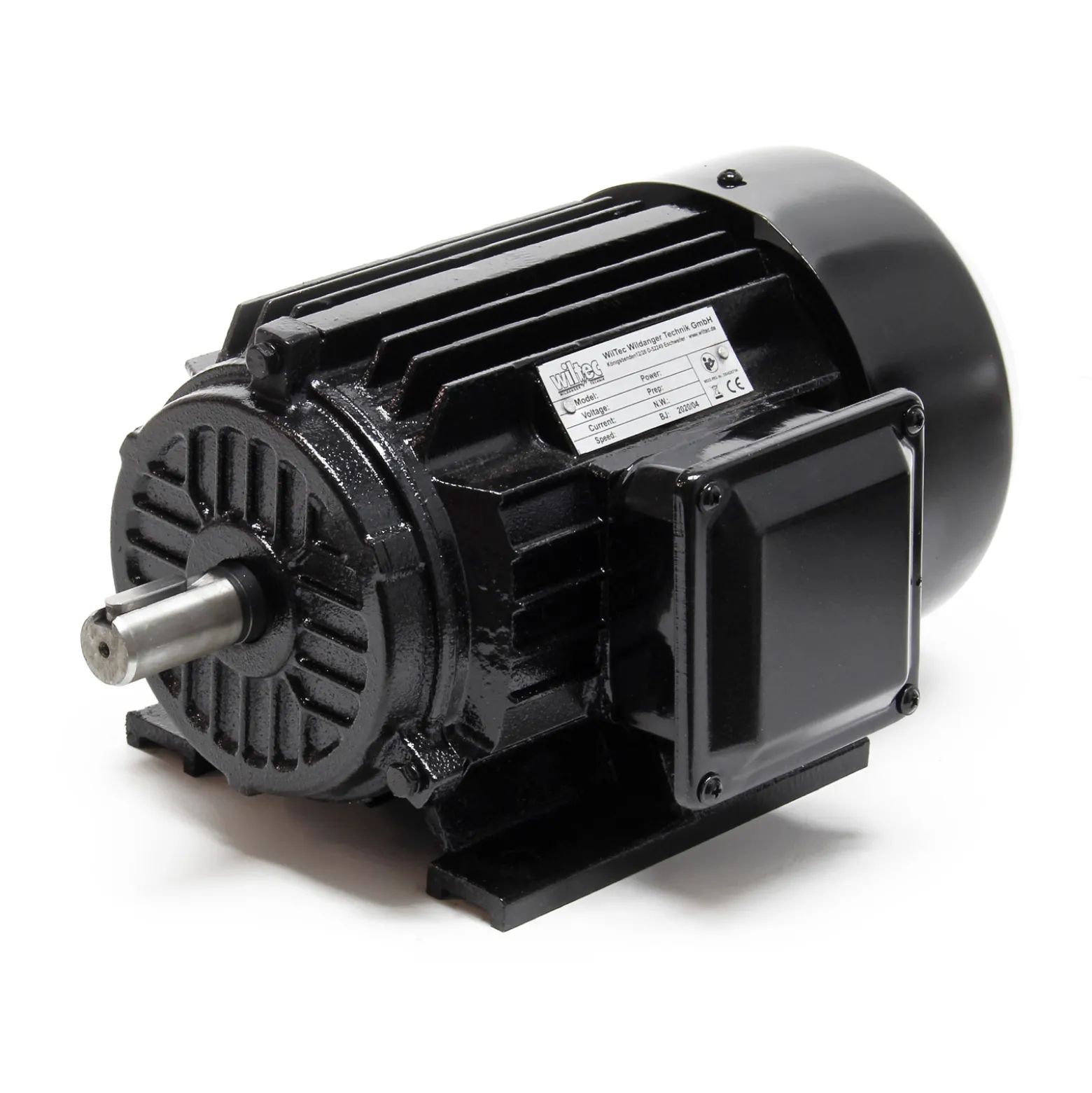 Wiltec Profi Elektromotor 400 V 2,2 kW (3 PS) 3-phasig 2-polig E-Motor in Bauform B3 2830 U/min mit Kupferwicklung, Drehstrommotor