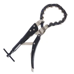 Wiltec Profi Kettenrohrschneider für Auspuffrohr Ø 19-80 mm, Rohrschneider für Stahl, Kupfer, Kunststoff, Kettentrenner aus Stahl