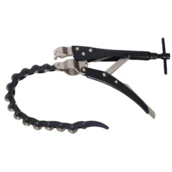 Wiltec Profi Kettenrohrschneider für Auspuffrohr Ø 19-80 mm, Rohrschneider für Stahl, Kupfer, Kunststoff, Kettentrenner aus Stahl