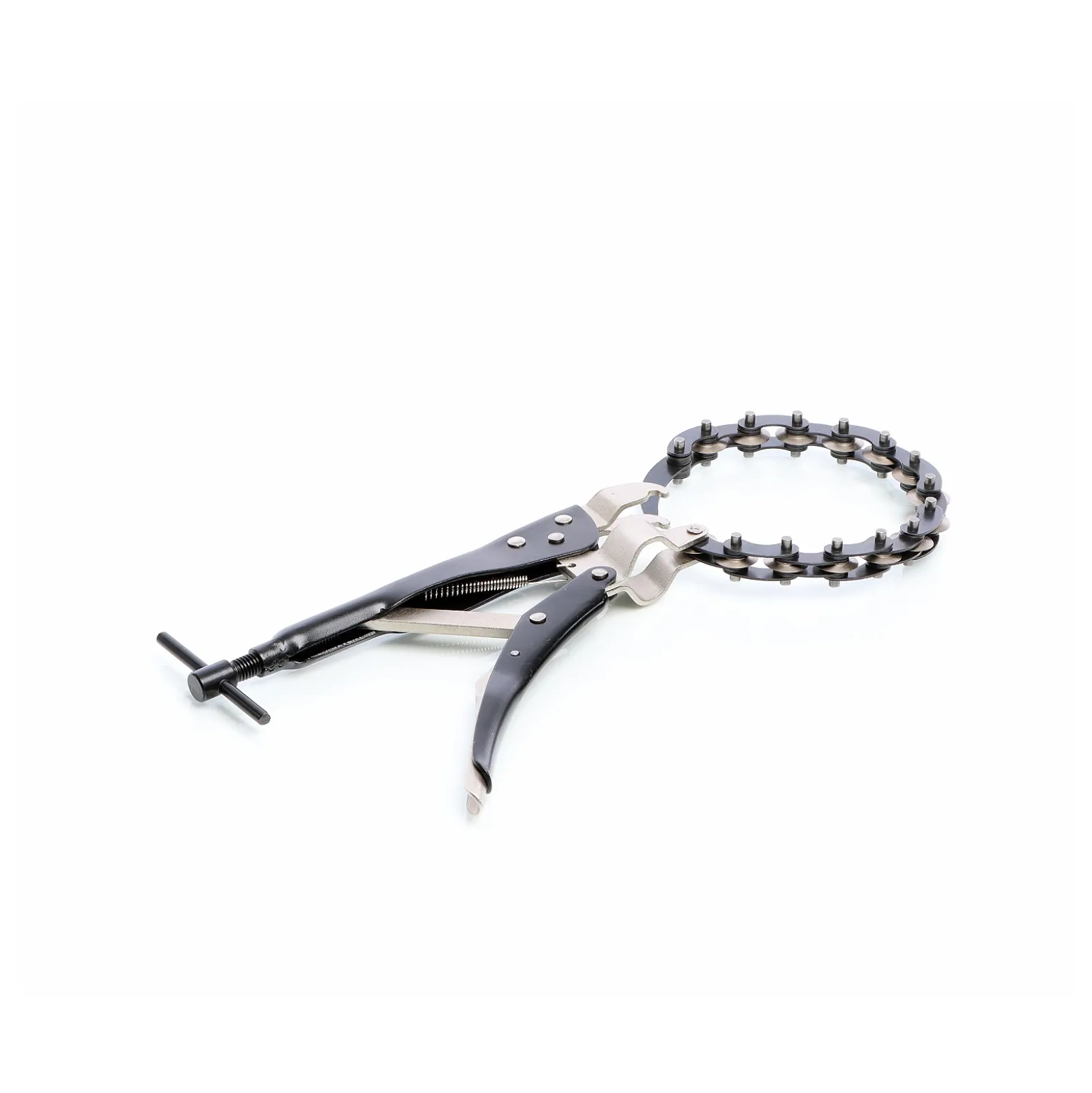 Wiltec Profi Kettenrohrschneider für Auspuffrohr Ø 19-80 mm, Rohrschneider für Stahl, Kupfer, Kunststoff, Kettentrenner aus Stahl
