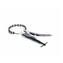 Wiltec Profi Kettenrohrschneider für Auspuffrohr Ø 19-80 mm, Rohrschneider für Stahl, Kupfer, Kunststoff, Kettentrenner aus Stahl