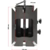 Wiltec Präzisions-Maschinenschraubstock 100 mm Backenbreite, 90° schwenkbar für exaktes Arbeiten, Werkbank Schraubstock aus Gusseisen