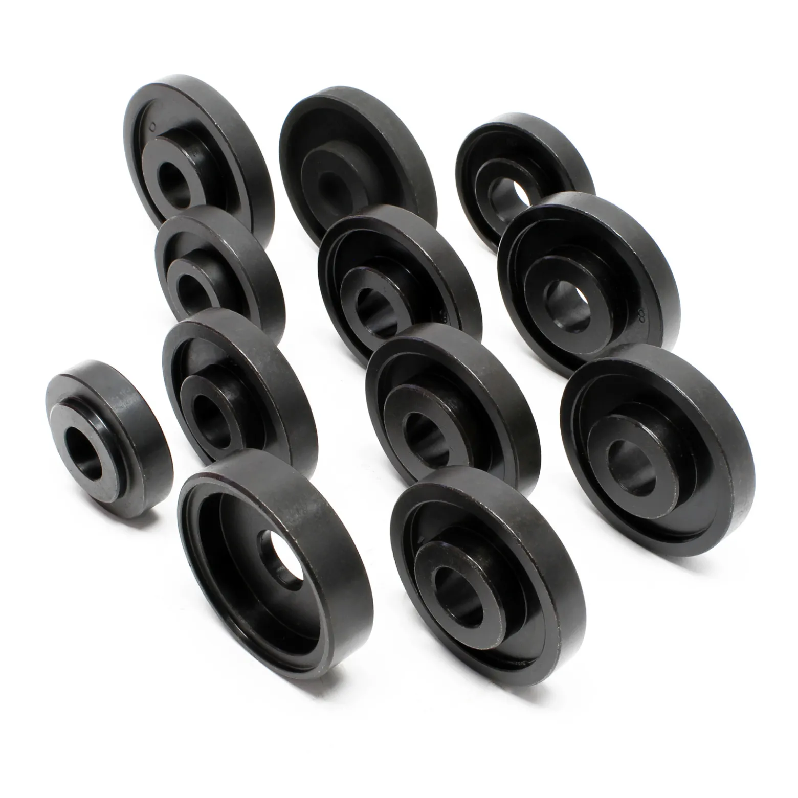 Wiltec Radlager Werkzeug Satz 24 teilig, Druckplatten 55-88 mm, Abziehglocken, Gewindespindel, Radlagerabzieher für Kfz mit Vorderradantrieb im Koffer