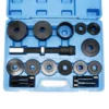 Wiltec Radlager Werkzeug Satz 19 teilig, Druckplatten 55,5-84 mm, Gewindespindel, Druckhülsen, Radlagerabzieher für Kfz im Koffer