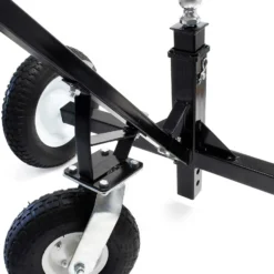Wiltec Rangierhilfe für Anhänger und Wohnwagen bis 500 kg, Rangierwagen mit 3 Rädern und höhenverstellbarer Kupplungskugel
