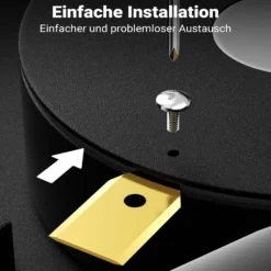 Wiltec Rasenroboter Messer Set Titan V1 35 x 18 mm – 18 Stück - Klingen für Mähroboter, Rasenmäher Ersatzmesser kompatibel mit verschiedenen Modellen
