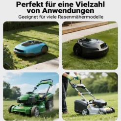 Wiltec Rasenroboter Messer Set Titan 36 x 18 mm – 18 Stück - Klingen für Mähroboter, Rasenmäher Ersatzmesser kompatibel mit verschiedenen Modellen