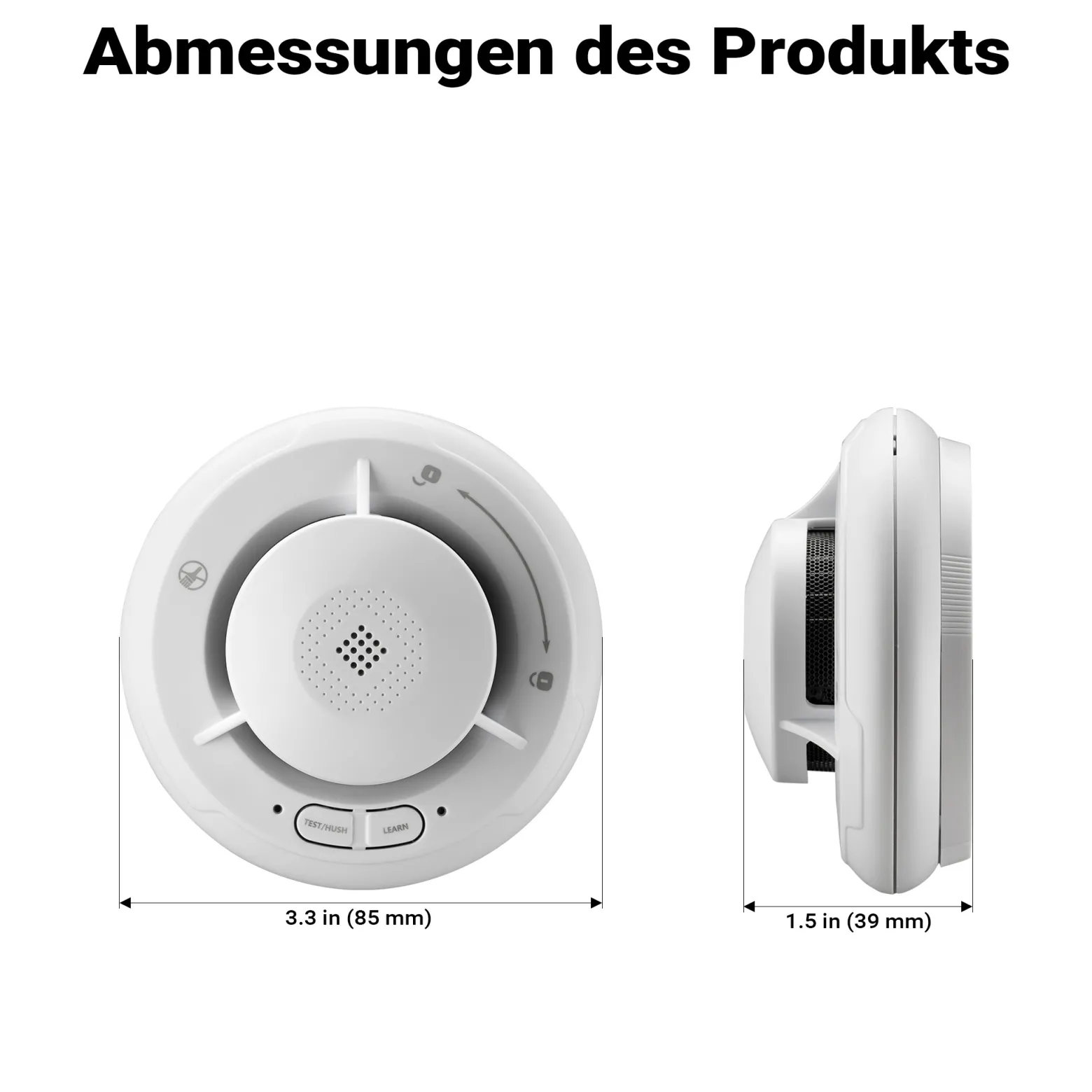 Wiltec Rauchmelder vernetzt mit 10-Jahres-Batterie und Funktechnologie Fotoelektrischer Feuermelder mit 85 dB Alarm für effektiven Brandschutz in Wohnung und Haus