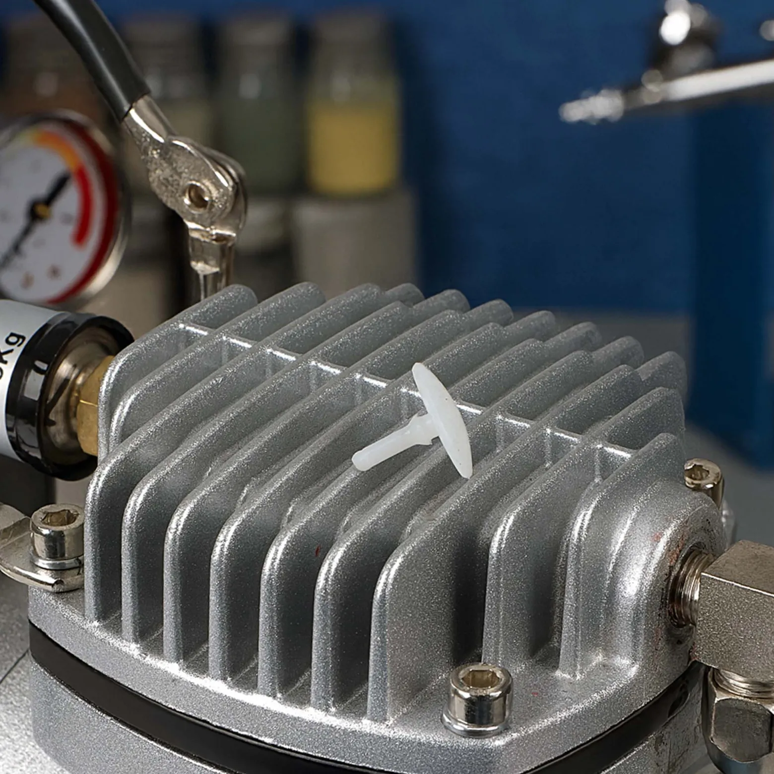 Wiltec Rückschlagventil für Airbrush Kompressor – passend zu AS20W / AS18-2 / A18B / AS189 / AS19 / AS196 – Zubehör – für Modellbau, Tattoos, Nailart
