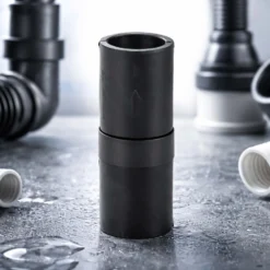 Wiltec Rückschlagventil für 3/1 Kleinhebeanlage 600 W, Rückschlagklappe DN40 mit 40 mm Innendurchmesser, Ersatzteil aus Gummi für Hebeanlagen