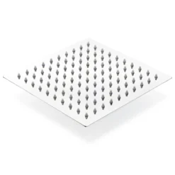 Wiltec Regendusche Duschkopf Quadratisch 20x20cm Edelstahl Kopfbrause Rainshower Brausekopf