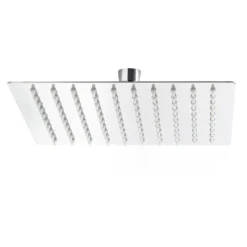 Wiltec Regendusche Duschkopf Quadratisch 40x40cm Edelstahl Kopfbrause Rainshower Brausekopf