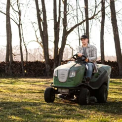 Wiltec Reifen für den Aufsitzmäher 15x6.00-6 4pr mit Schlauch und geradem Ventil Komplettrad Rasentraktor