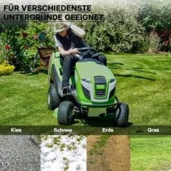 Wiltec Reifen für den Aufsitzmäher 18x8.50-8 4pr mit Schlauch und Winkelventil Komplettrad Rasentraktor