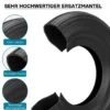 Wiltec Reifenmantel 3.50-8 350 x 100 mm, 130 kg für Schubkarrenreifen, Schubkarre Rad Reifen, Mantel Luftrad