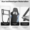 Wiltec Rennsimulator Racing Cockpit 71 x 136 x 108 cm, Auto Simulator mit Sitz bis 100 kg, Sim Racing mit Monitorhalterung, Racing Simulator mit Befestigungspunkte für Lenkrad, Schalthebel und Pedale